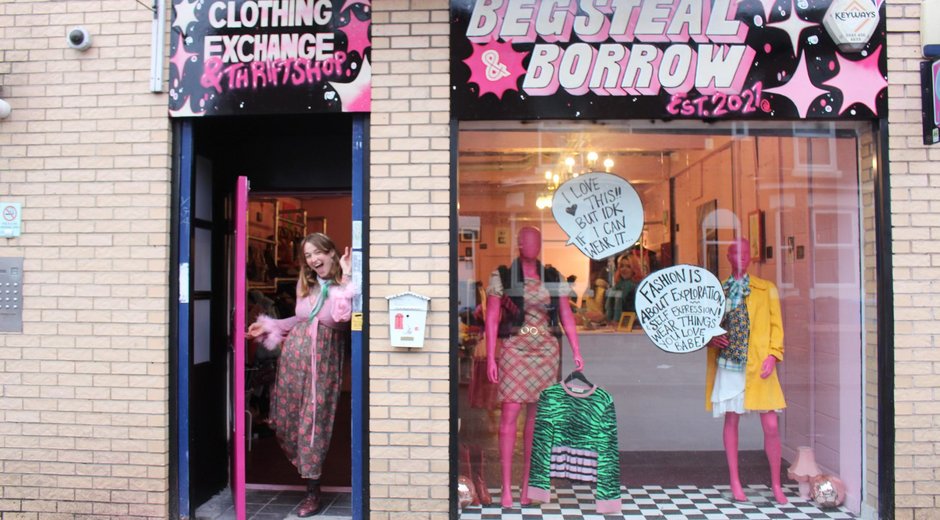 Beg, Steal and Borrow shop front