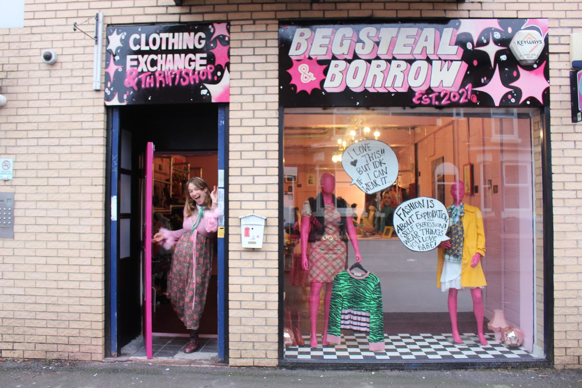Beg, Steal and Borrow shop front