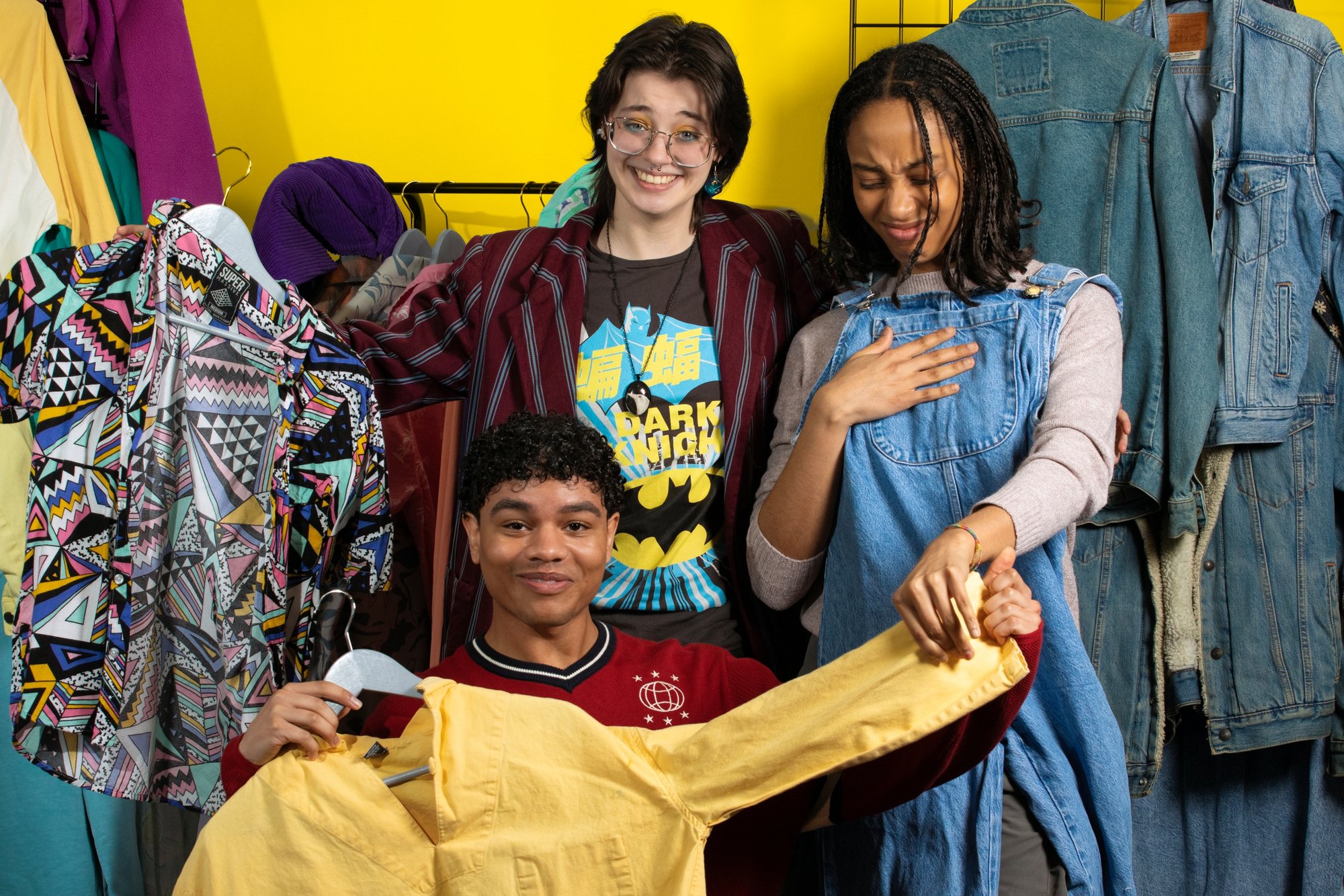 The cast of Clothes Swap