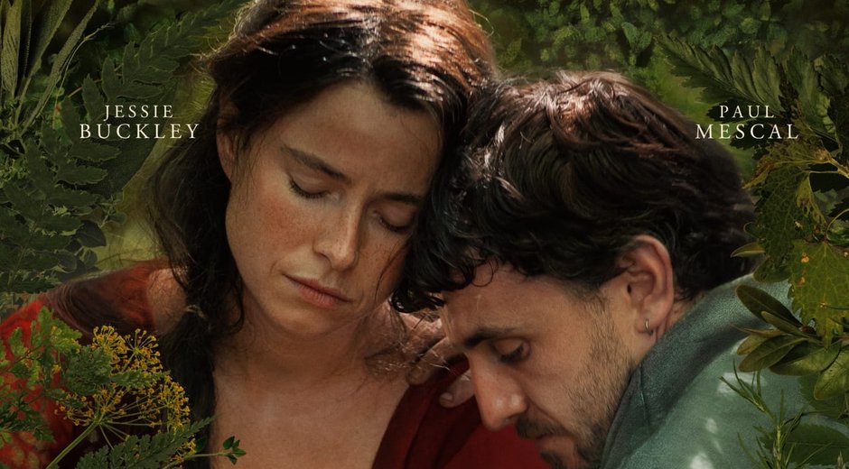 Agnes and William together in a forest
