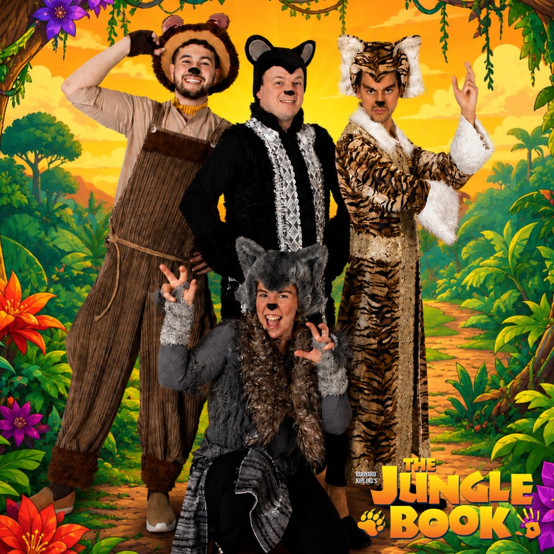 Actors dressed as jungle animals