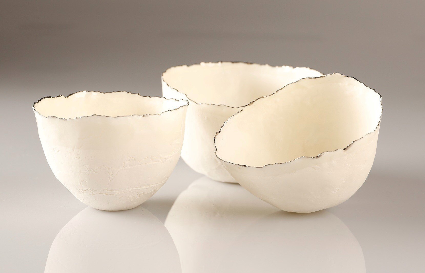 Image of three bowls by Liz Blyth