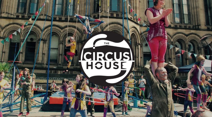Picture of circus people doing circus people things