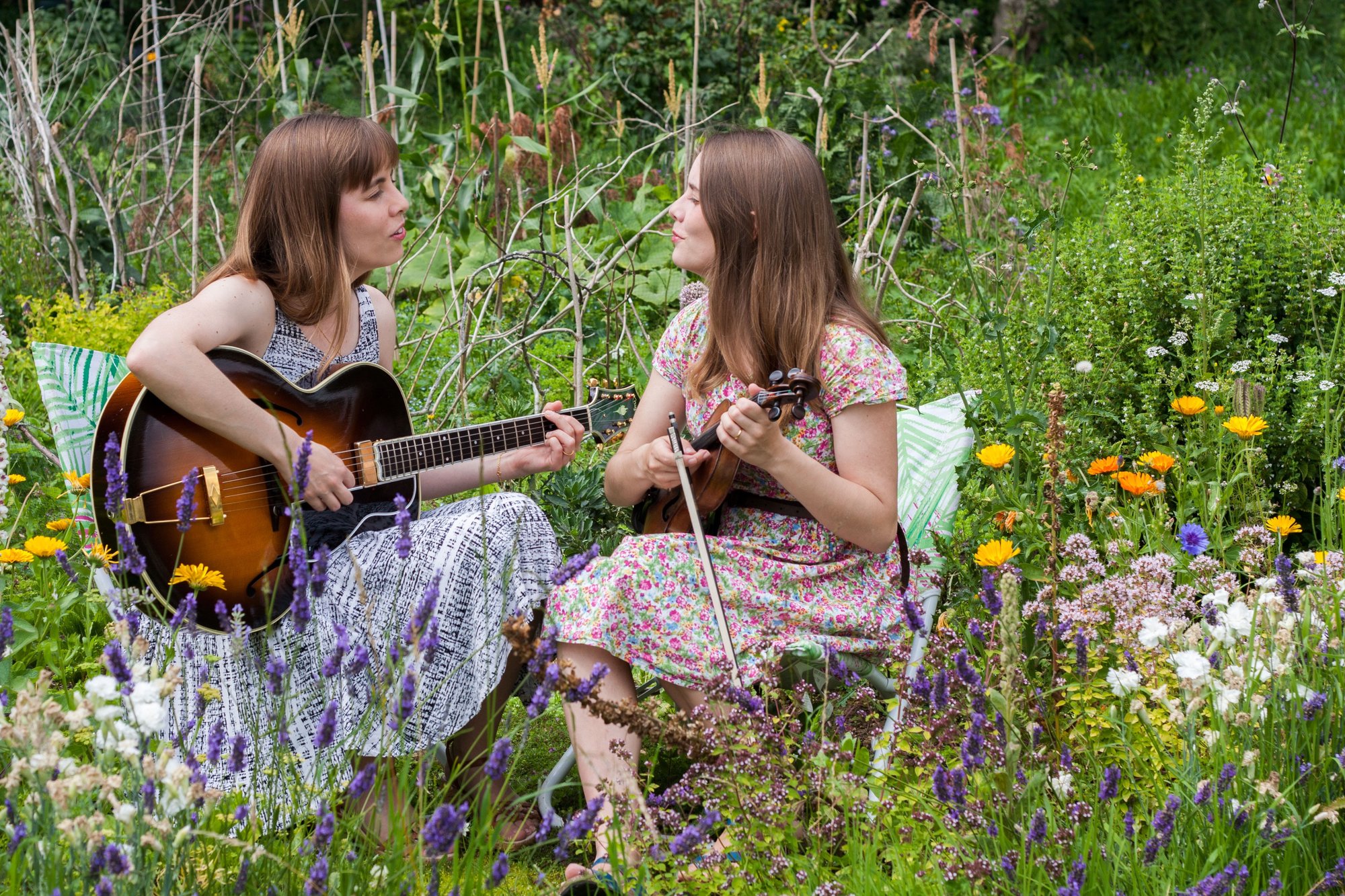 The Carrivick Sisters - Playing in Meadow 1