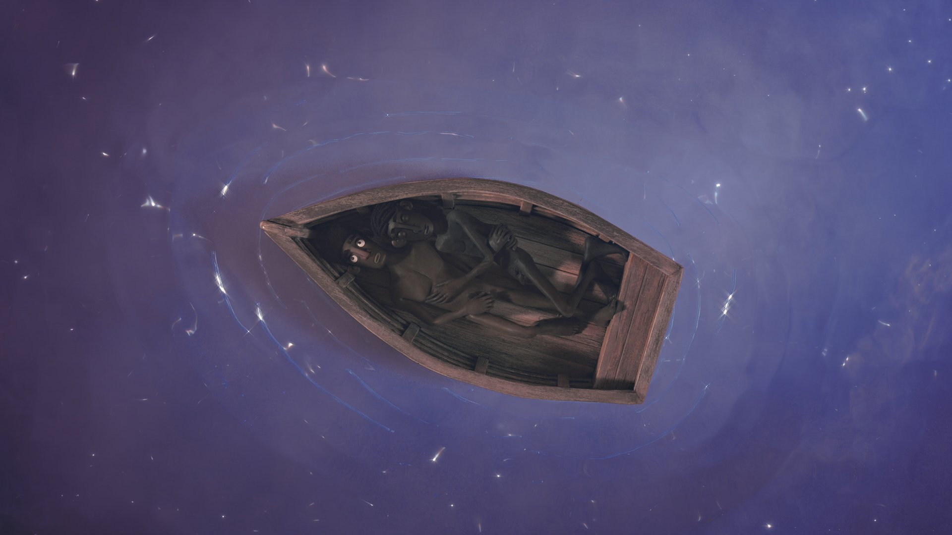 Two Black Boys in Paradise - Boys in Boat