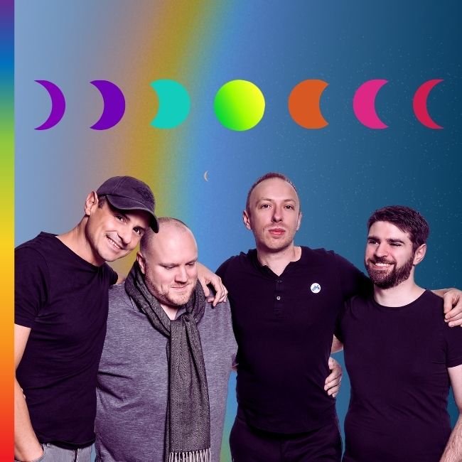 PIcture of the members of Ultimate Coldplay including one who looks rather like Chris Martin.