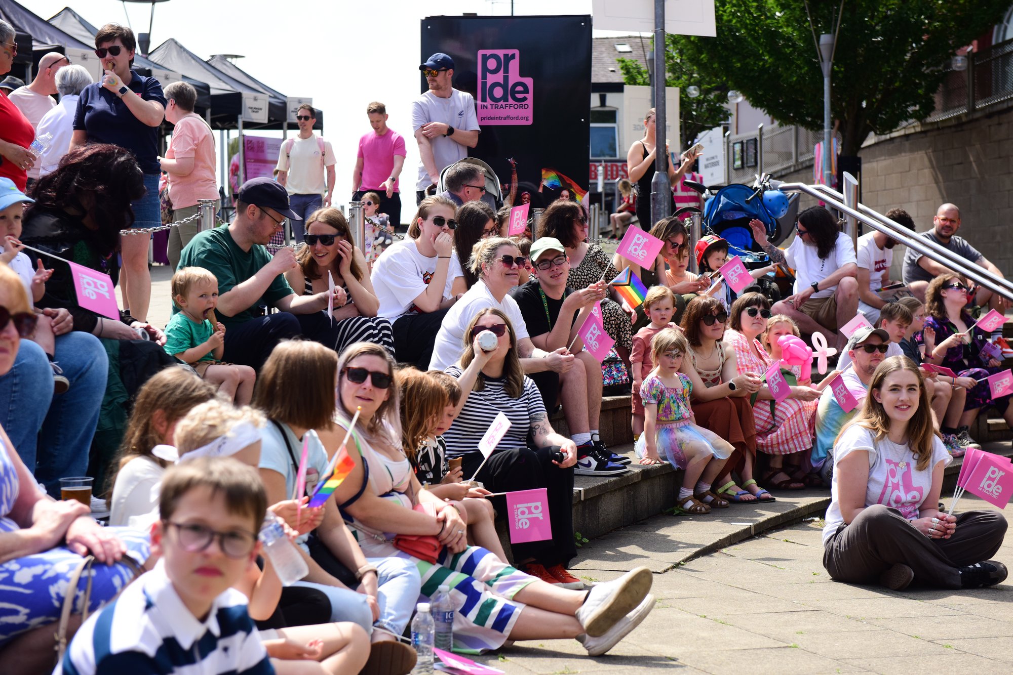 Audience at Pride in Trafford