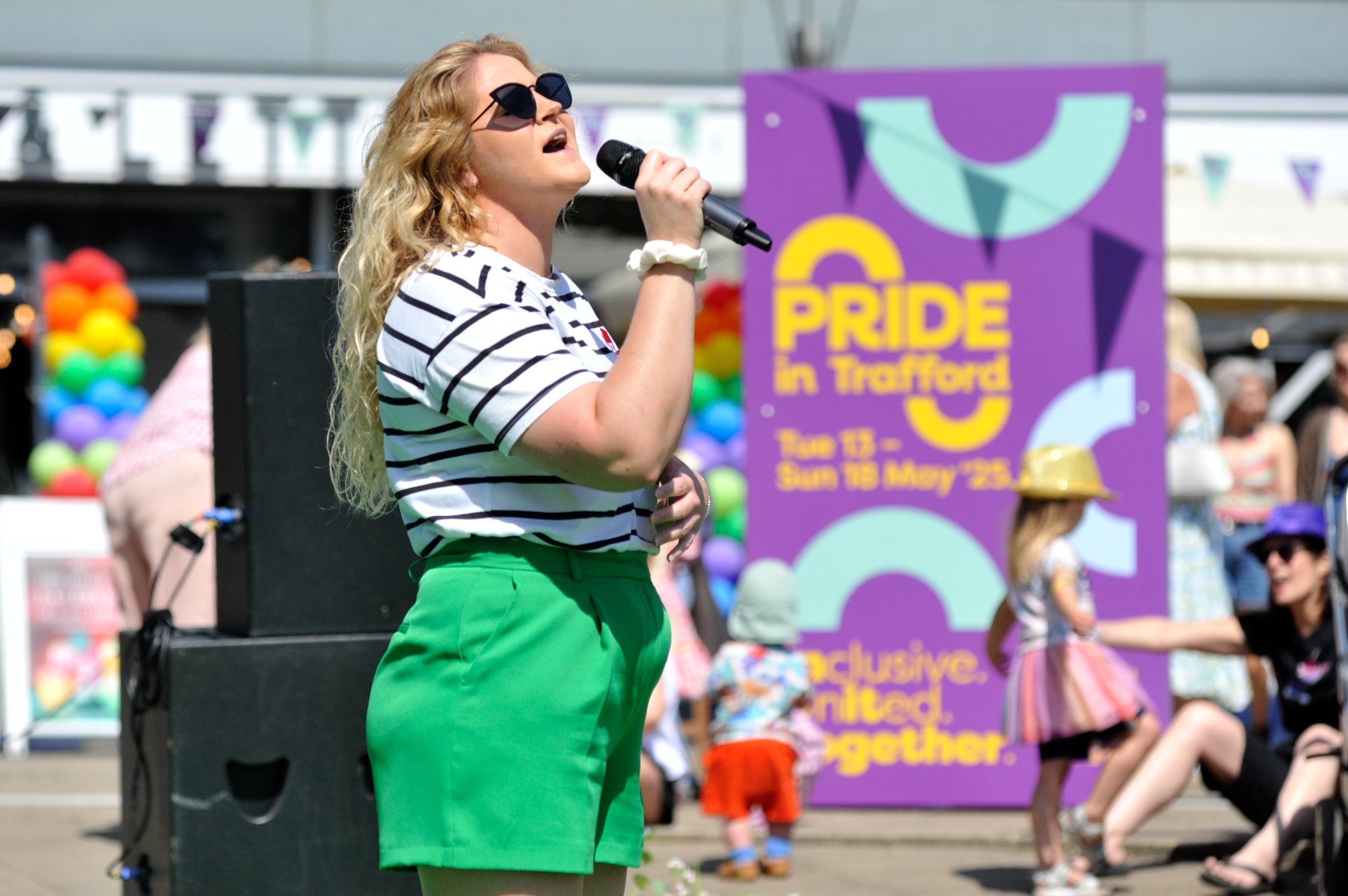 Ruth Welch celebrating Pride in Trafford